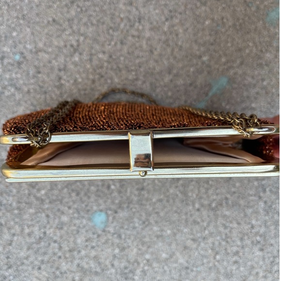 HL Harry Levine Vintage 70's Shoulder Bag/clutch metallic - Picture 5 of 11